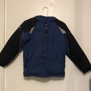Columbia Winter Coat: Navy & Black
